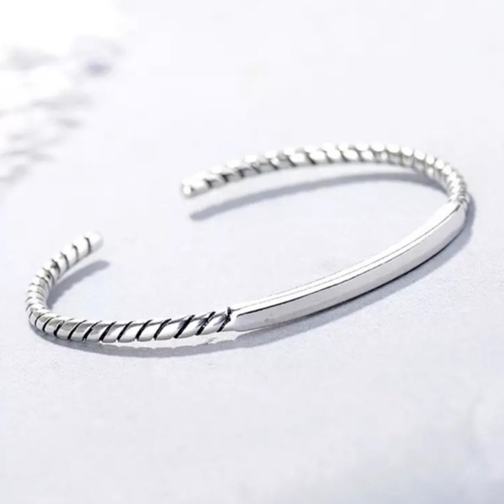 925 STERLING SILVER TWIST ROPE BRACELET